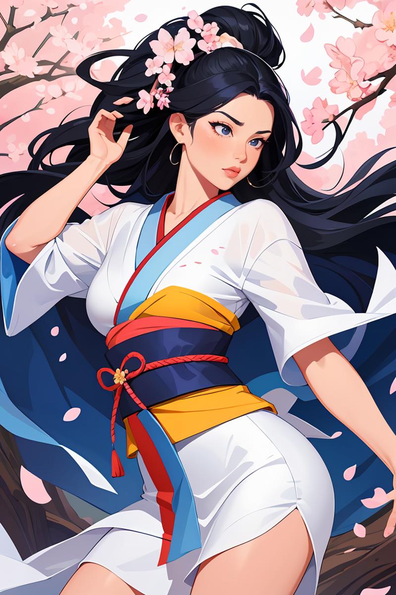 00157-4268129718-flat vector art,vector illustration, high quality,beautiful face by j Scott Campbell,woman,samurai,flowers in hair,kimono,normal.png